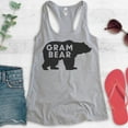 thumbnail image 2 of Gram Bear Tank Top, Ladies Racerback Tank Top, Grandma Tank, Gram Tank, Grandmother Tank, Heather Gray, Small, 2 of 3