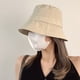 thumbnail image 4 of Sombrero de pescador ajustable de color caqui, sencillo, con circunferencia de 55 a 60 cm, para mujer, para cubrir el rostro y el sol, 4 of 6
