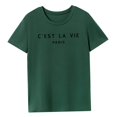 thumbnail image 2 of Camiseta para Mujer Ropa Casual Clásico Ropa Deportiva Trajes de Moda Camiseta con Cuello Redondo M, 2 of 8