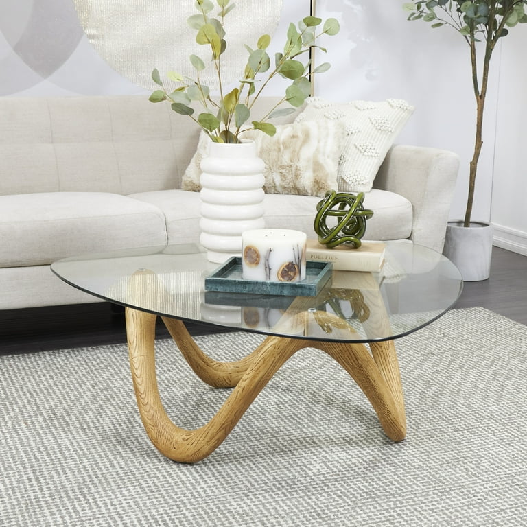 Wood abstract deals coffee table