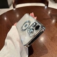 thumbnail image 5 of for iPhone 13 Pro Case with Camera Lens Protector, Logo View for Women Men, Soft Plating Transparent Slim Ultrathin Phone Cases for iPhone 13 Pro Clear Back Cover (for iphone13Pro,Silver), 5 of 15
