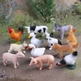 thumbnail image 5 of Vjnyvs 12 Pcs Mini Animals Figures, Farm Animals Toys for Cupcake Toppers, Learning Educational Toys, Birthday Party Favors Gift, 5 of 7