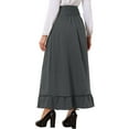 thumbnail image 3 of INSPIRE CHIC Maxi Skirt for Women's High Waist Vintage 1950s Swing Skirts, 3 of 6