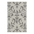 thumbnail image 3 of Unique Loom Outdoor Botanical Collection Area Rug - Victorian (2' 2" x 3' 1" Rectangle Gray/Silver), 3 of 7