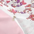 thumbnail image 4 of Metsweet Cute Unicorn Duvet Cover King, Love Heart Print King Bedding, Pink White,Pink Reversible,3 Pieces,1 Duvet Cover and 2 Pillowcases, 4 of 6