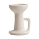 thumbnail image 4 of Portavelas de cerámica para velas de té, centro de mesa, adorno clásico bohemio Blanco, 4 of 7