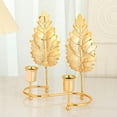 thumbnail image 6 of Metal Holder Decorative Candelabra Leaf Candlestick Ornaments for Bedroom Decoration Wedding Party Stand, 6 of 8