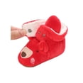 thumbnail image 2 of xiaxaixu Newborn Cartoon Plush Cotton Shoes Soft Sole Warm Winter Slippers, 2 of 9