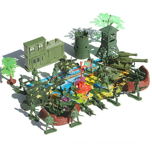 SUTENGDA 37pcs Military Soldier Model Toys Set Men Figures Toy Soldiers Action Military Figures Children Military Corps Toys