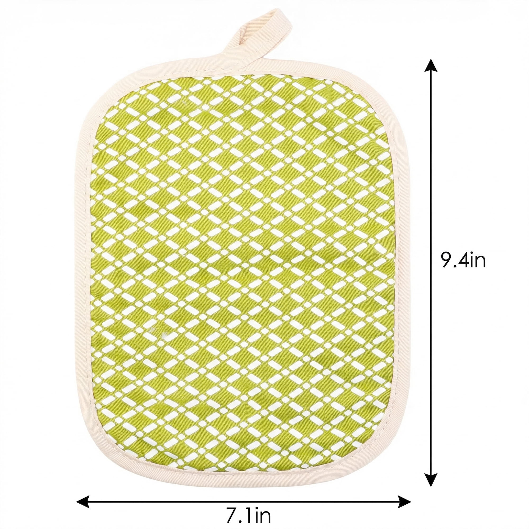 Unique Bargains Pot Holders Heat Resistant Trivets Non Slip Hot Pads Matcha Matcha