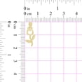 thumbnail image 4 of 14k Yellow Gold, Mini Long Stem Rose Pendant Charm 8mm with 16" Dainty Neck Chain, 4 of 7