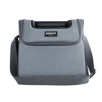 Igloo 18 Can Capacity Laguna Gripper Soft Sided Cooler, Gray Twill with Ibiza Blue