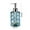 🔥 Blue_New#9060, variant on Colored Glass Soap Dispenser Bottle | Rhombus Press Pump Design | 350ml Refillable for Bathroom Kitchen | 7 Color Options | Thick Durable Glass | Shampoo Body Wash Holder | 1 Piece 18x7cm