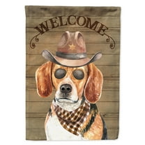 Carolines Treasures CK6318GF Beagle 3 Country Dog Flag Garden Size  Small multicolor