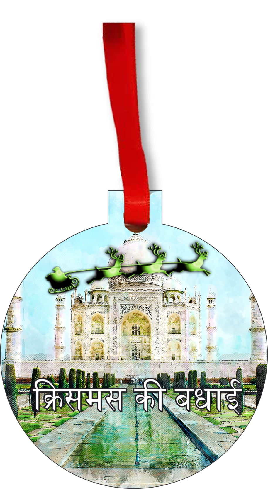Taj Mahal Ornament Taj Mahal Christmas Ornament India Christmas