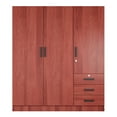 thumbnail image 4 of Woodpeckers Furniture and Mattress 61"Wide Armoire Wardrobe Closet For Hanging With 3 Drawers & Shelves, 4 of 7