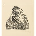 thumbnail image 3 of Ernst Barlach 15x16 Black Modern Framed Museum Art Print Titled - The Head (1919), 3 of 5
