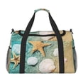thumbnail image 1 of Disketp Starfish And Seashell Bolsa de Viaje Tipo Duffle, Bolso de Mano para Fin de Semana para Mujer, Bolsa de Gimnasio Ligera para Hombre, Esencial para Viajes, 1 of 7
