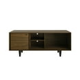 thumbnail image 4 of Castle Place Mid-Century Modern TV Stand Console for TVs up to 60", Brown, 4 of 9