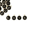 thumbnail image 2 of Cousin DIY Black and Gold Enamel Alphabet Charms, 0.5 in, 26 Piece, Adult, Model 69992751, 2 of 9