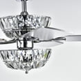 thumbnail image 5 of Warehouse of Tiffany Senma 52-inch 3-light Lighted Ceiling Fan with Crystal Bowl Shade Remote Controlled, 5 of 7