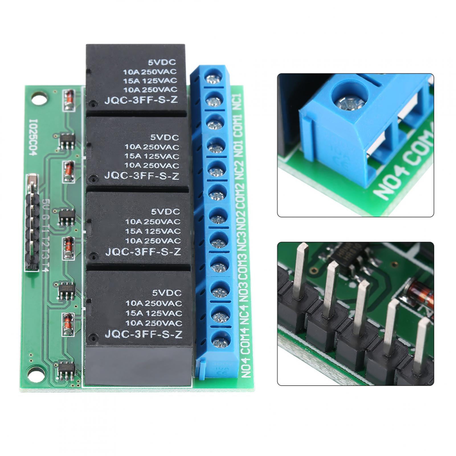 Details about   4-channel Latching Relay 5-V Flip-flop Latching Relay Bistable Self-latching