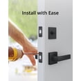 thumbnail image 2 of Tirador de puerta eufy Security Square negro mate, se adapta a todos, 2 of 4