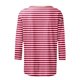 thumbnail image 4 of Camisetas casuales de manga 3/4 para mujer Tops con cuello redondo Rojo/2XL, 4 of 5