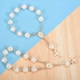 thumbnail image 1 of 20 Piezas Favores de Bautismo con Mini Rosarios Cruzados Pulsera de Cuentas AcríLicas Bautizo ComunióN Dedo Rosario Pulsera, 1 of 8