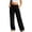 Black, variant on LVHAOGJOB Wide Leg Sweatpants for Women Athletic Elastic Waisted Workout Pants with Pockets Solid Color Womens Pants