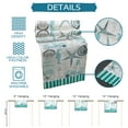 thumbnail image 7 of Table Runner Dresser Scarves 90 Inch Long, Coastal Starfish Seahorse Anchor Lighthouse Linen Dining Table Runners Teal Vintage Nautical Tabletop Scarf for Wedding Holiday Party Kitchen, 7 of 7