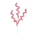 thumbnail image 2 of Púa rizada de bastón de ,Decoración de árbol de Navidad con bastones de ,Decoraciones navideñas con ramas de árboles de Navidad,Adorno de púa rizada Palillo de Rojo, 2 of 8
