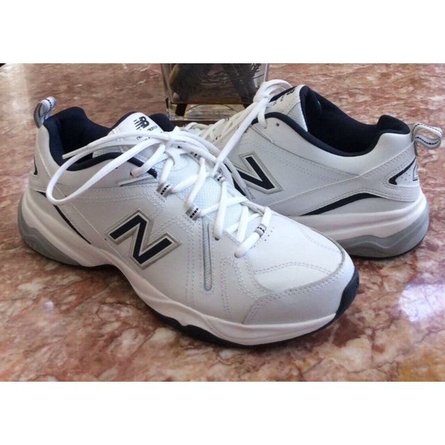 New New Balance Men's White Training Leather Sneakers Size 11.5 #MX608V4W
