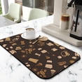 thumbnail image 2 of Artistic Typography Print Diatom Mud Coffee Mat - 19.5x12in, Superior Absorbency, Perfect Barrier for Coffee Maker & Espresso Machine Spills, Coffee Drying Mat Enhances Countertop Beauty, 2 of 7