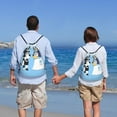 thumbnail image 5 of Netaao Bluey for Drawstring Backpack Bag Sport Gym Sackpackfor Sports, Gym, Travel, Swimming, Beach-Medium, 5 of 6