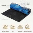 thumbnail image 6 of Abstract Ocean Area Rugs 8'x10', Washable Small Throw Rugs for Living Room Patio, Coastal Beach Sea Blue White Modern Art Indoor Outdoor Rug Non-Slip Low Pile Carpet Runner Reversible Floor Mats, 6 of 8