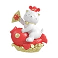 thumbnail image 2 of Hucha de gato de la suerte, figura de gato de la fortuna, adorno de resina para dormitorio Pez rojo, 2 of 9