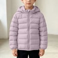 thumbnail image 4 of Mifsaly Girls and Toddlers Warm Puffer Jackets Detachable Hood Zip Up Quilted Coat Fall Winter Daily Outdoor Play Back to School Padded Jacket, 4 of 7