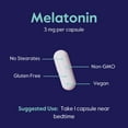 thumbnail image 6 of Melatonin 3mg (240 Vegetarian Capsules)-No Crospovidone - No Dextrose - No Dicalcium Phosphate - No Stearates - Vegan - Non GMO - Gluten Free - Easy to Swallow Capsule, 6 of 7