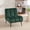 Green, variant on Jopath 24.4" Armless Chair with Metal Legs, Velvet Accent Chair for Living Room Bedroom Office and Reading Room Black