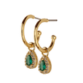 thumbnail image 2 of Aretes de Oro 14k para Mujer tipo Arracadas con Zirconia Cúbica LuckyLy, Modelo Dory Verde verde UNITALLA, 2 of 6