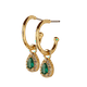 thumbnail image 2 of Aretes de Oro 14k para Mujer tipo Arracadas con Zirconia Cúbica LuckyLy, Modelo Dory Verde verde UNITALLA, 2 of 6
