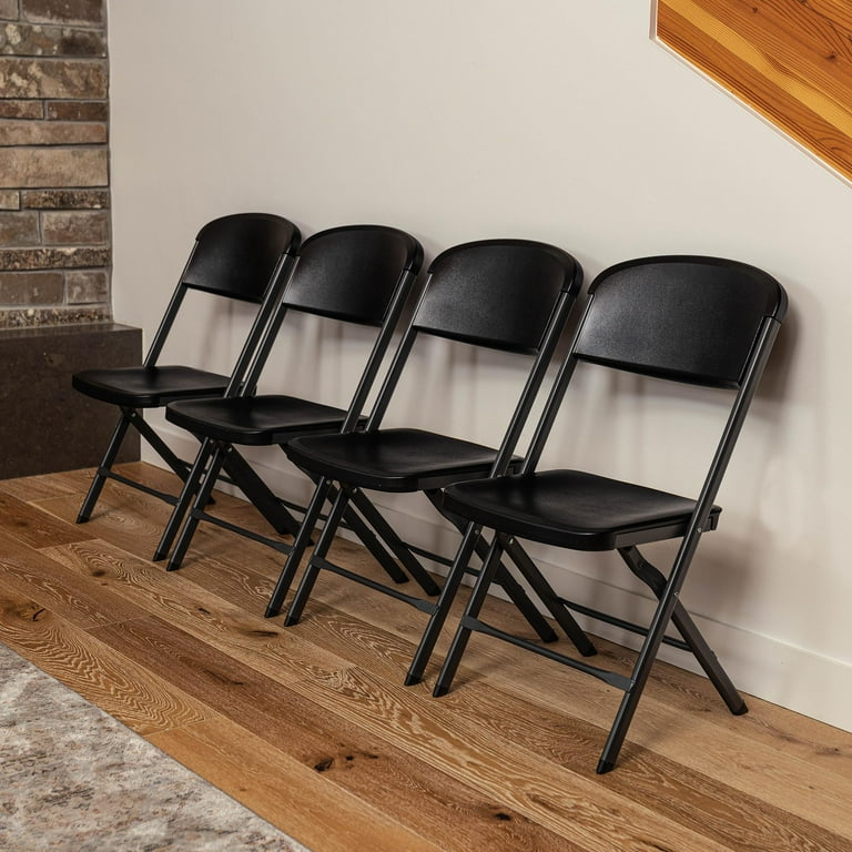 Lifetime Polyethylene Folding Chair - 4 Pack, Indoor/Outdoor