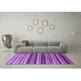 thumbnail image 3 of Ahgly Company Indoor Rectangle Solid Purple Modern Area Rugs, 2' x 4', 3 of 4