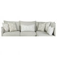 thumbnail image 4 of Fusion Furniture Missionary Raffia Transitional Fabric Sectional in Off White, 4 of 7