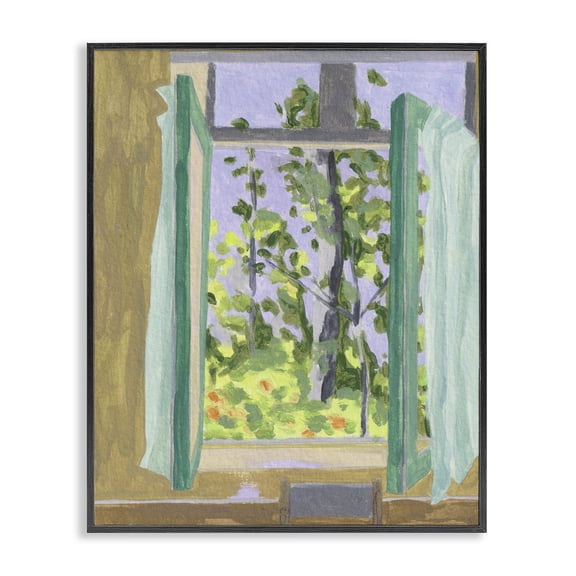 A Seat For Spring Black Framed Giclee Art, design by Melissa Wang