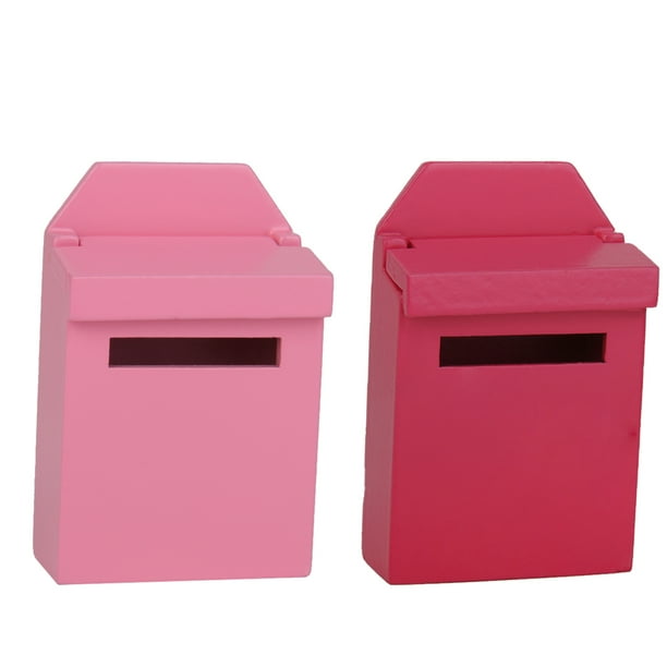 Miniature Mailbox Wood Toy Dollhouse Accessory