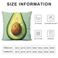 thumbnail image 5 of Avocado Butt Print Decorative Throw Pillow Covers Corduroy Cushion Covers Soft Throw Pillow Case Sofa Pillow Case Square Cushion Case for Living Room Bed Couch Car Home Decor, 5 of 5