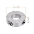 thumbnail image 2 of Uxcell Double Split Shaft Collar 20mm Bore Clamp-On Collars, 40mm OD, 12mm Width 4 Pack, 2 of 6
