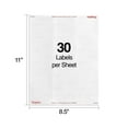 thumbnail image 3 of Staples Laser/Inkjet Address Labels 1" x 2 5/8" Clear 30 Labels/Sheet 573950, 3 of 5